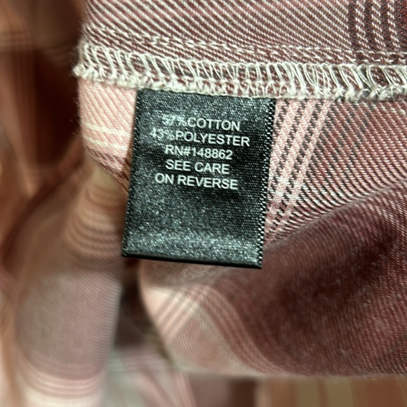 Torrid pink white plaid top women’s size 2X - Picture 5 of 5